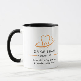 Personlig tandläkarlogo kaffemugg