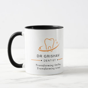 Personlig tandläkarlogo kaffemugg