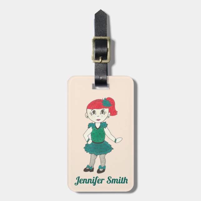 Personlig Tap Dance Teacher Skäl Dancer Gift Bagagebricka (Vertikal Framsida)