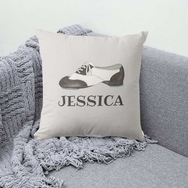 Personlig Tap Shoe Oxford Dance Dancer Pillow Kudde (Tap Shoe Pillow)