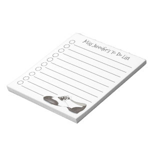 Personlig Tap Shoe Tapdansdance Teacher Gift Anteckningsblock