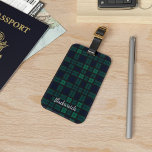 Personlig Tartan Klan Black Watch Play Anpassnings Bagagebricka<br><div class="desc">Anpassningsbar Klan Black Watch Tartan Blue grönt and mörk grått check design bagagemärke Perfekt present till familj, pappa, make eller annat speciellt ge. Fira all sak-tradition och familjens klan med den här coola Klan Black Watch-handbagaget. Lägg till ett namn genom att klicka på knappen "Personalisera" ovan eller ta bort platshållaren...</div>