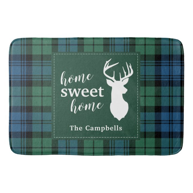 Personlig Tartan-Klan Campbell Play Badrumsmatta (Framsidan)