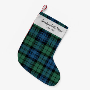 Personlig Tartan Klan Campbell Pput Family Liten Julstrumpa