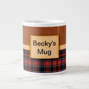 Personlig Tartan Mugg Jumbo Mugg