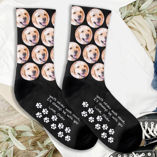Personlig Tass avtryck Pet Photo Hund Socks Strumpor (Skapare uppladdad)