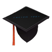 Personlig Tassel Topper Anpassad text tryckt mössa