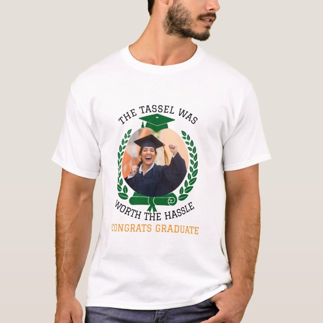 Personlig Tassel var värd Hassle Photo T Shirt (Framsida)