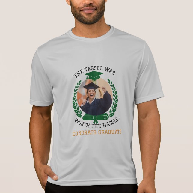 Personlig Tassel var värd Hassle Photo T Shirt (Framsida)