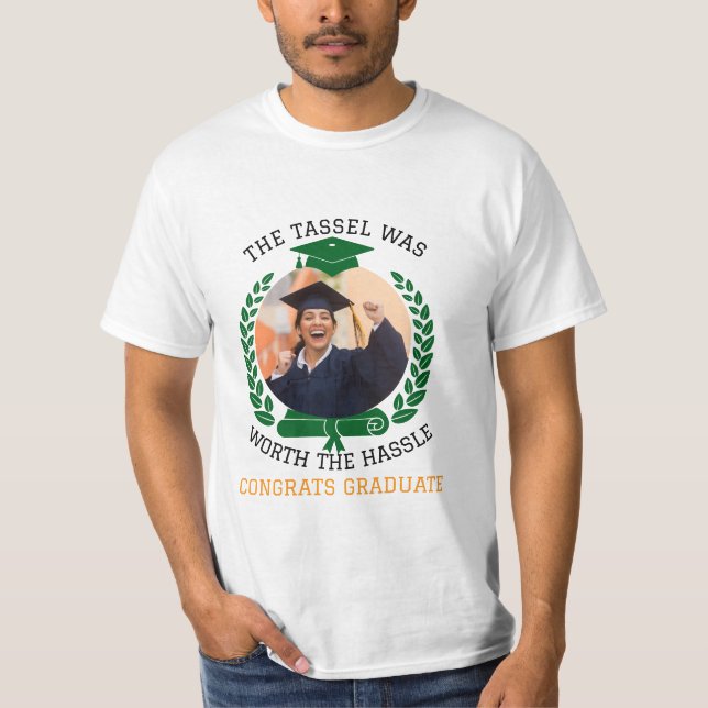 Personlig Tassel var värd Hassle Photo T Shirt (Framsida)