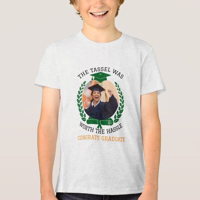 Personlig Tassel var värd Hassle Photo T Shirt (Framsida)