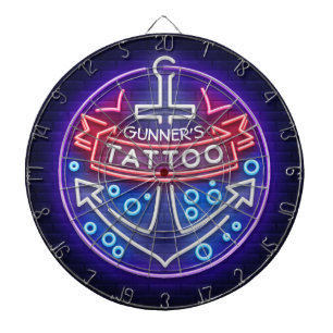 Personlig Tatto Shop Nautical Neon Sign Stil Darttavla