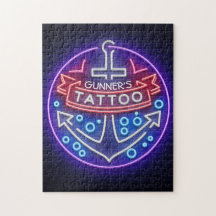 Personlig Tatto Shop Nautical Neon Sign Stil