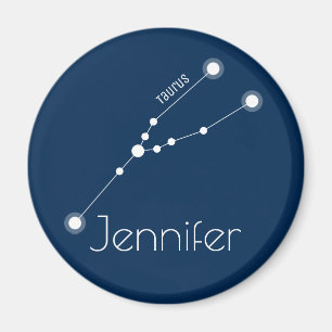 Personlig Taurus Zodiac Constellation Magnet