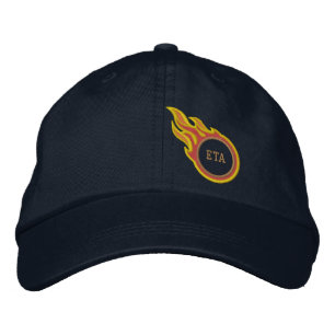 Personlig Tävla Flames Bullet Monogram Broderad Keps