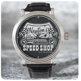 Personlig Tävla Hot rod Speed Shop Garage Armbandsur