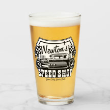 Personlig Tävla Hot rod Speed Shop Garage