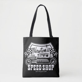 Personlig Tävla Hot rod Speed Shop Garage Tygkasse