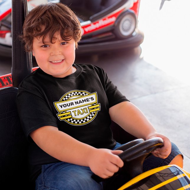 Personlig Taxi Logotyp Kids T Shirt (Skapare uppladdad)