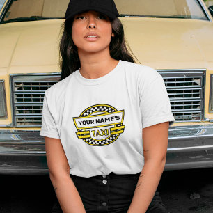 Personlig Taxi Logotyp T-Shirt
