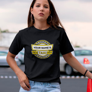 Personlig Taxi Logotyp T-Shirt