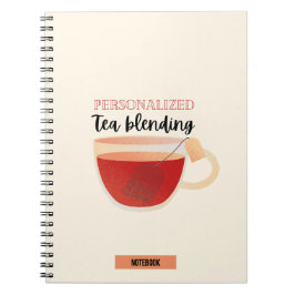 Personlig Tea-blandande anteckningsbok