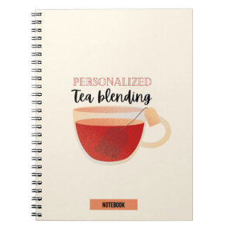 Personlig Tea-blandande anteckningsbok