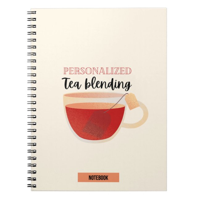 Personlig Tea-blandande anteckningsbok (Framsidan)