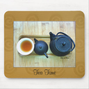 Personlig Tea-inställning för stillastående liv Musmatta