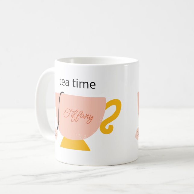 Personlig Tea Time Kaffemugg (Framsida vänster)