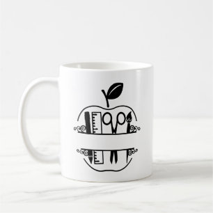 Personlig Teacher Apple Kaffemugg