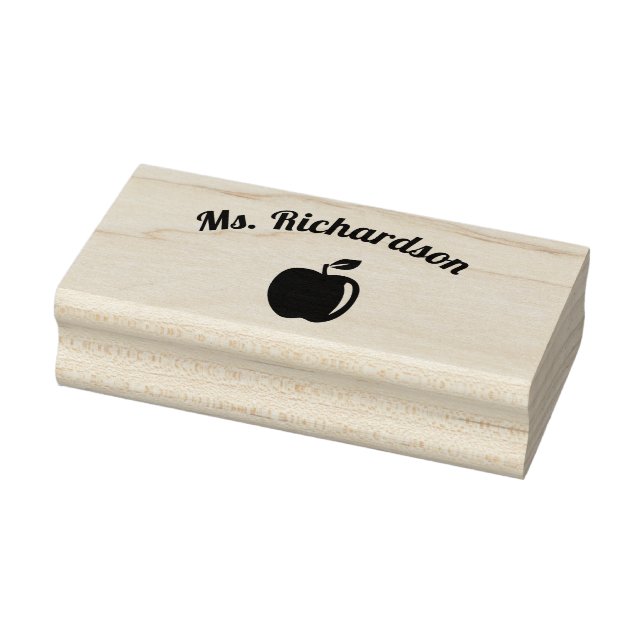 Personlig Teacher Apple Stämpel (Stämpel)