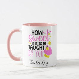 Personlig Teacher Appreciation Mugg Cupcoa