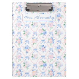 Personlig Teacher Blommigt Ribbon Bows