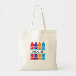 Personlig Teacher Canvas Tote Bag Gift for Teac Tygkasse