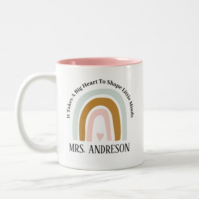 Personlig Teacher Gift, Anpassningsbar Teacher Gif Två-Tonad Mugg (Vänster)