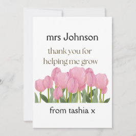 Personlig Teacher Gift, Lärargåva, Bee Frien Tack Kort