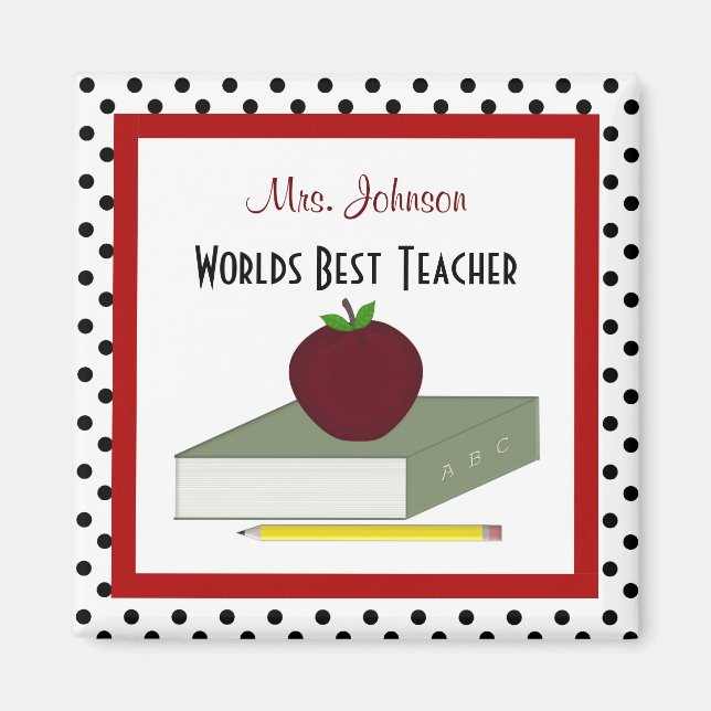 Personlig Teacher Magnet (Framsidan)