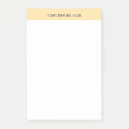 Personlig Teacher Note Post-it Block