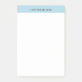 Personlig Teacher Note Post-it Block