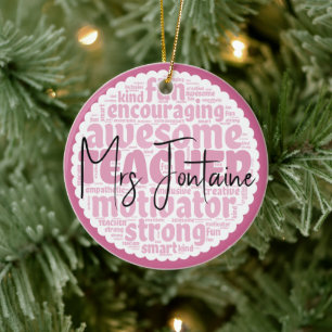 Personlig Teacher Ornament