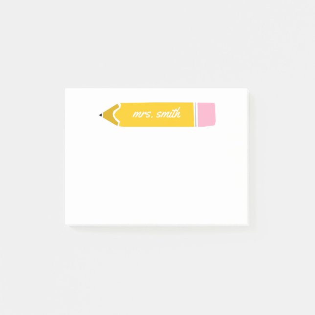 Personlig Teacher Post-it Notes Block (Framsida)