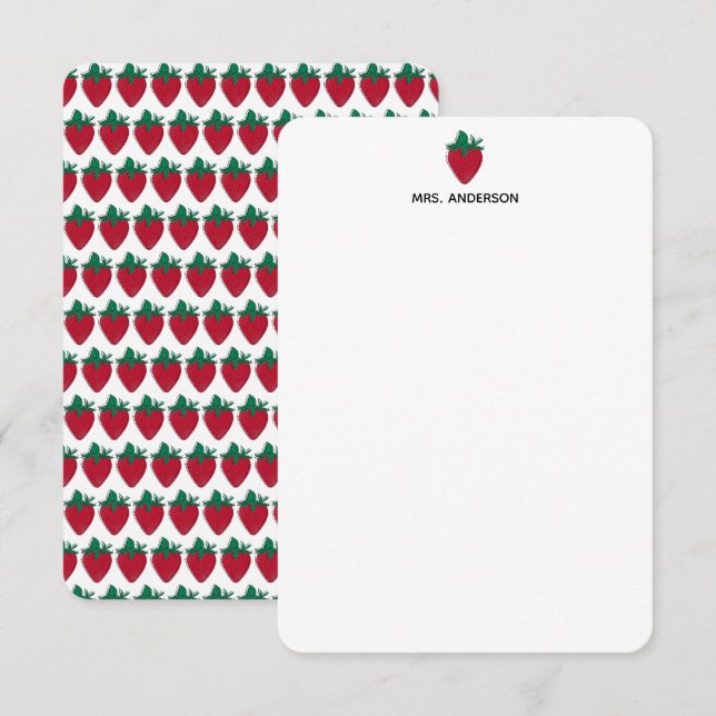 Personlig Teacher Stationery Inbjudningar (Fram/baksida)