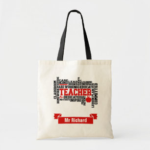 Personlig Teacher Tote bags (Tunnelbanan Art) Tygkasse