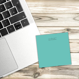 Personlig Teal Grönt Notes Post-it Block