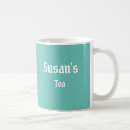 Personlig Teal Grönt Tea eller Coffee Mugg