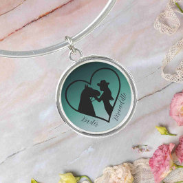 Personlig Teal Horse and Owner Namn