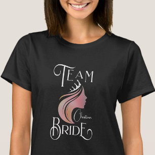 Personlig Team Bride Bachelorette Hen Party T Shirt