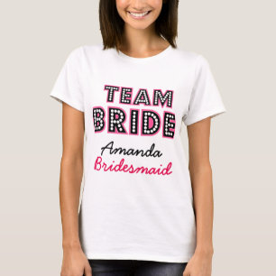 PERSONLIG TEAM BRIDE,BRIDES CREW T-SHIRT