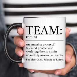 Personlig Team Definitions Kaffe Mugg